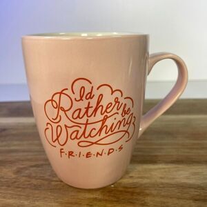 Id Rather Be Watching Friends Pink Mug Paladone TV NBC Ross Rachel Joey Chandler